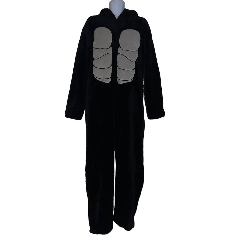 Briefly Stated Gorilla Unionsuit Costume Mens XL Thick Halloween Mask Hooded